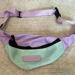 Steve Madden belt bag purple and green pastel.